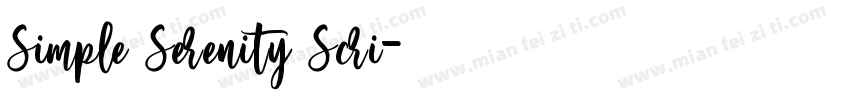 Simple Serenity Scri字体转换
